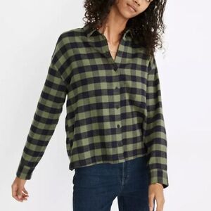 NEW Madewell Flannel Sunday Shirt in Buffalo Check‎